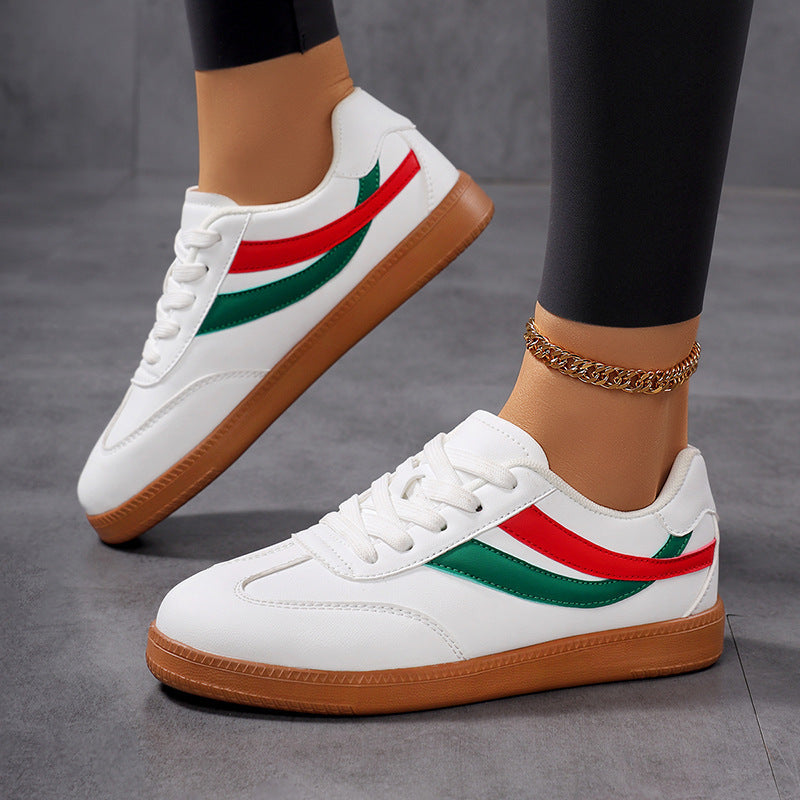 Dam Sneakers Klassisk Randig Design för Fritidsaktiviteter 2