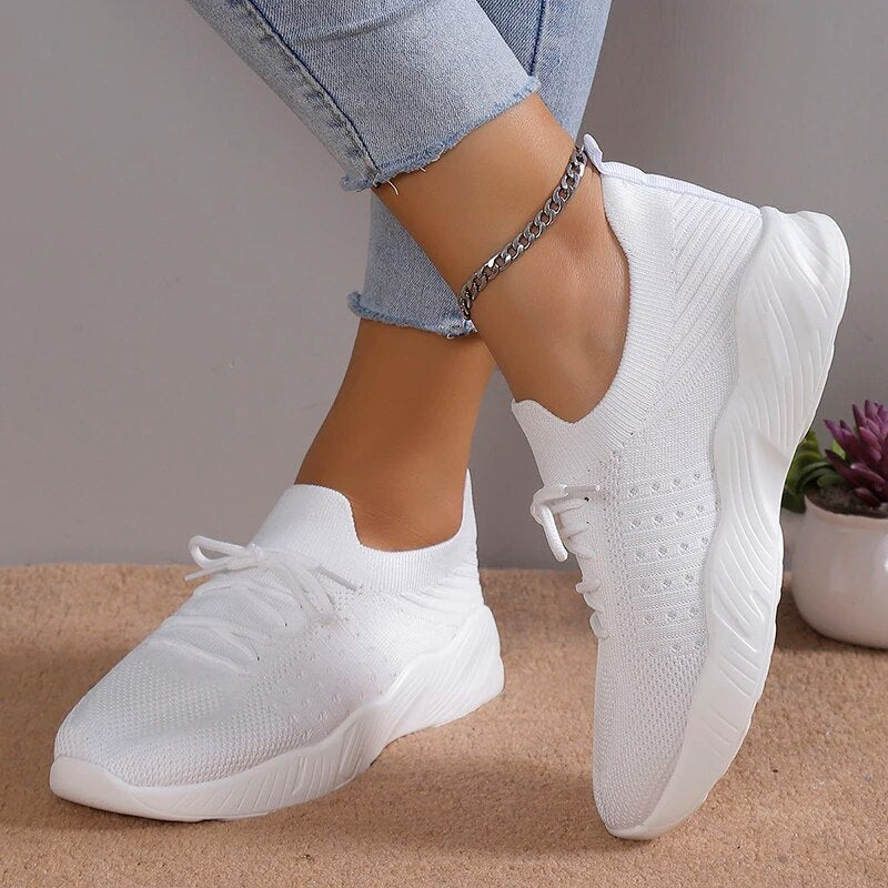 Dam Sneakers Mesh Design för Casual Användning 1