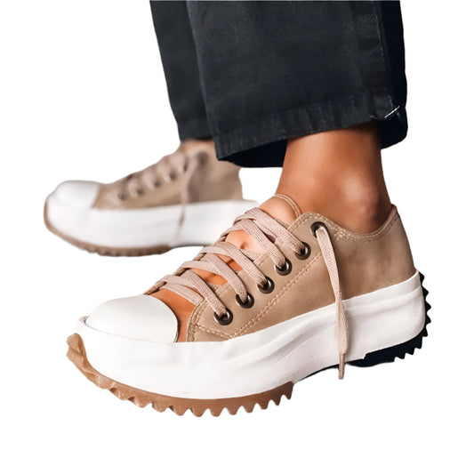 Dam Sneakers Plattform Textil och Syntet 0
