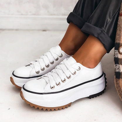 Dam Sneakers Plattform Textil och Syntet 4