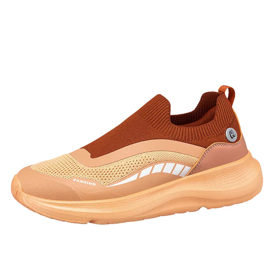 Dam Sneakers Slip-On med Halkfri Sula 0