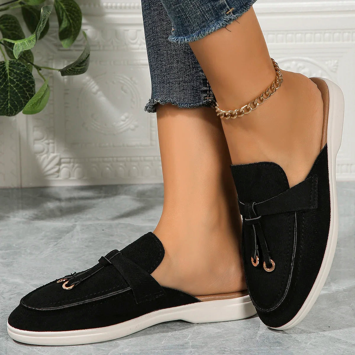 Dam Sneakers Slip-on Casual Stil 3