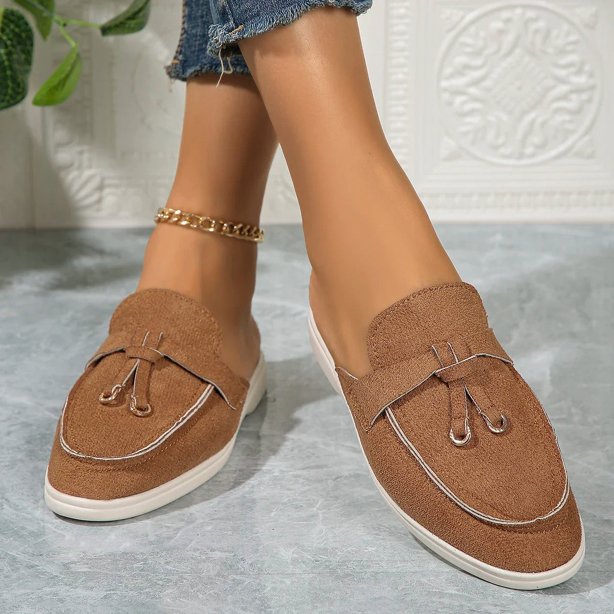 Dam Sneakers Slip-on Casual Stil 4