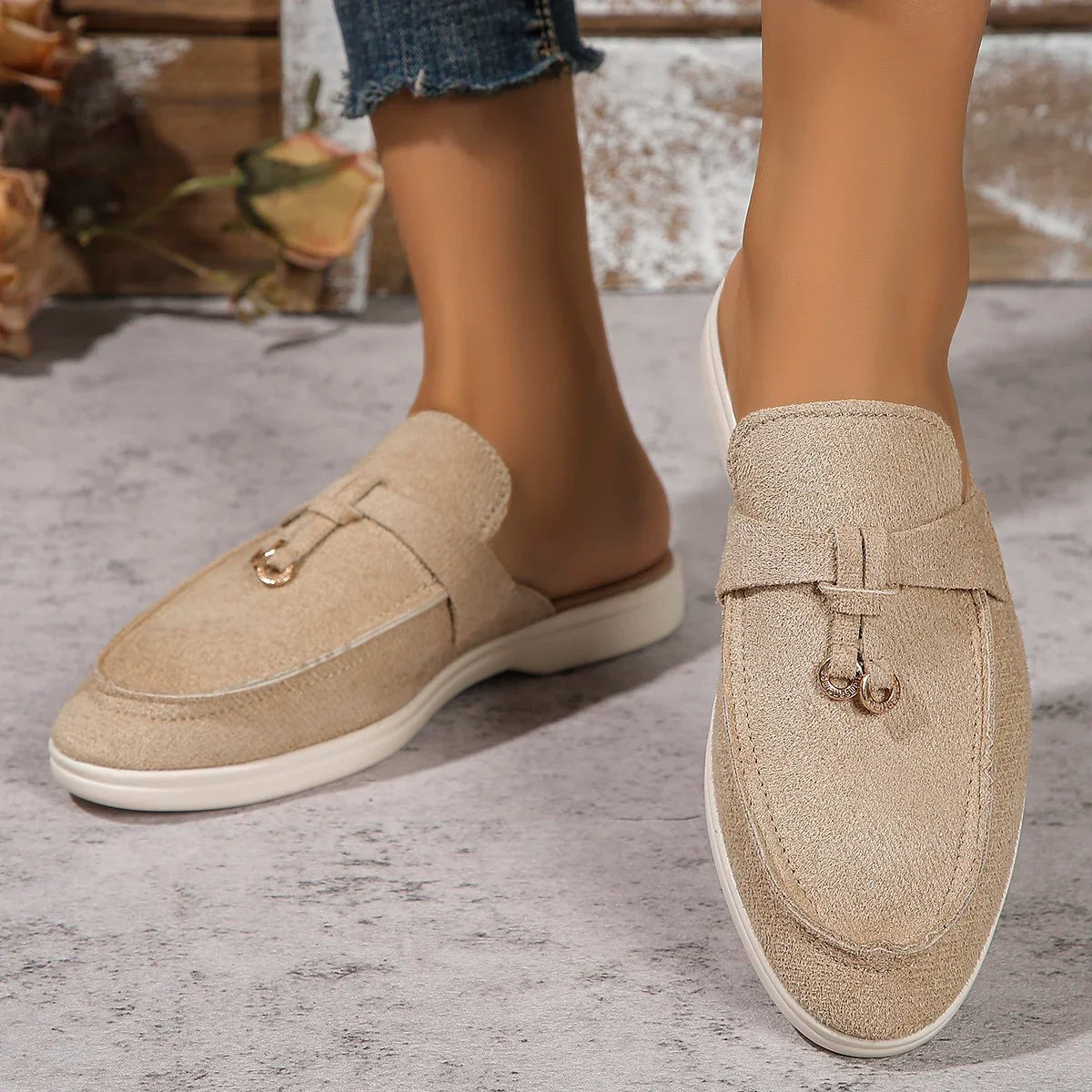 Dam Sneakers Slip-on Casual Stil 5