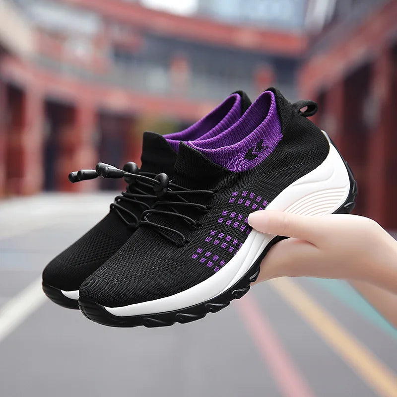 Dam Sneakers Sportig Design Mesh Material 1