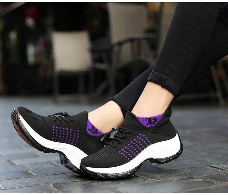 Dam Sneakers Sportig Design Mesh Material 4
