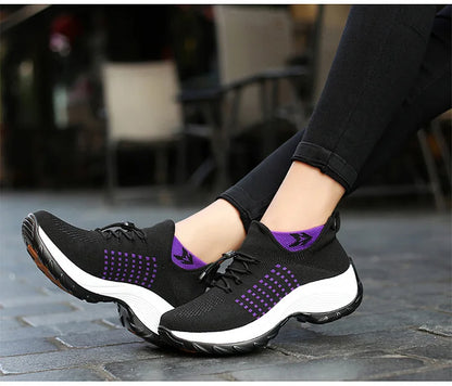 Dam Sneakers Sportig Design Mesh Material 4
