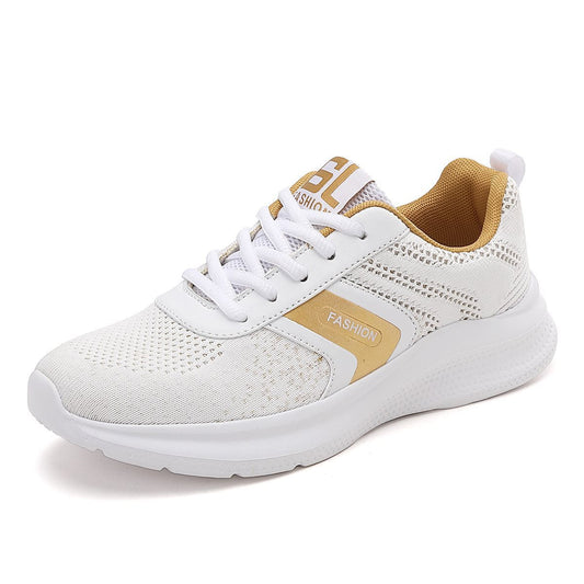 Dam Sneakers Sportig Design med Halkfri Sula 0
