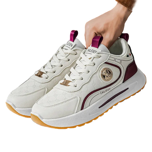 Dam Sneakers Sportig Design med Halkfri Sula och Dämpande Mellansula 0