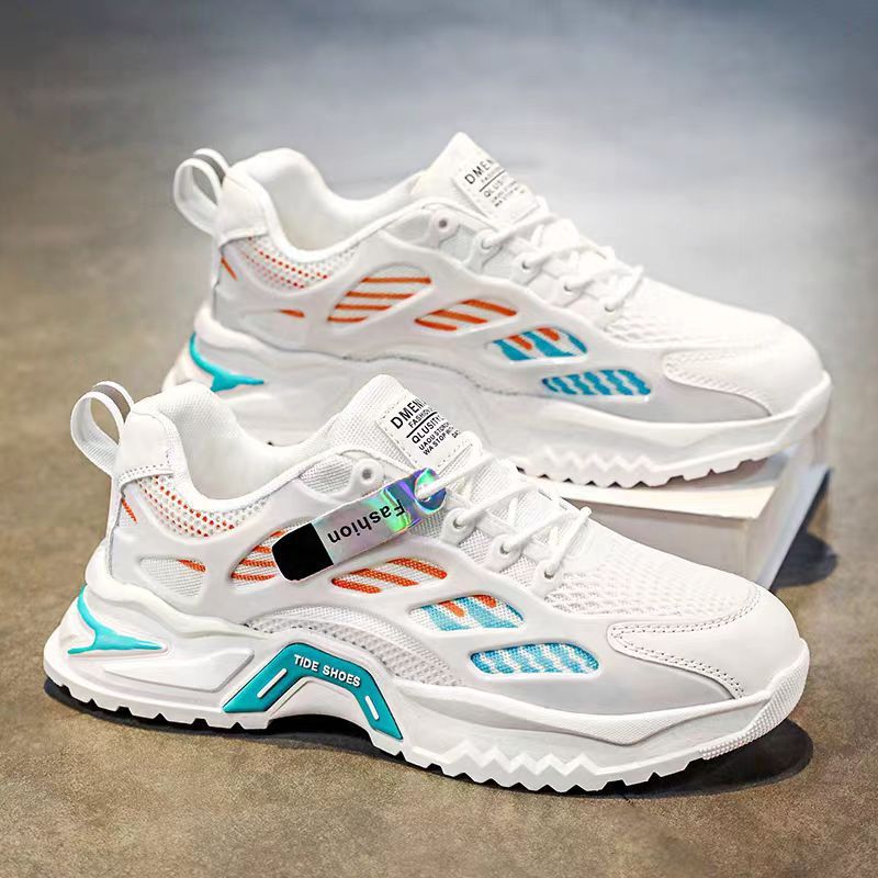 Dam Sneakers Trendig Med Andningsbar Mesh och Stötdämpande Sula 0