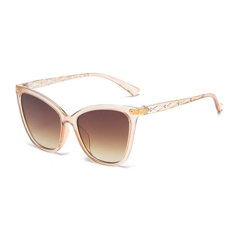 Dam Solglasögon Cat-Eye Trendig Design med UV-Skydd 2