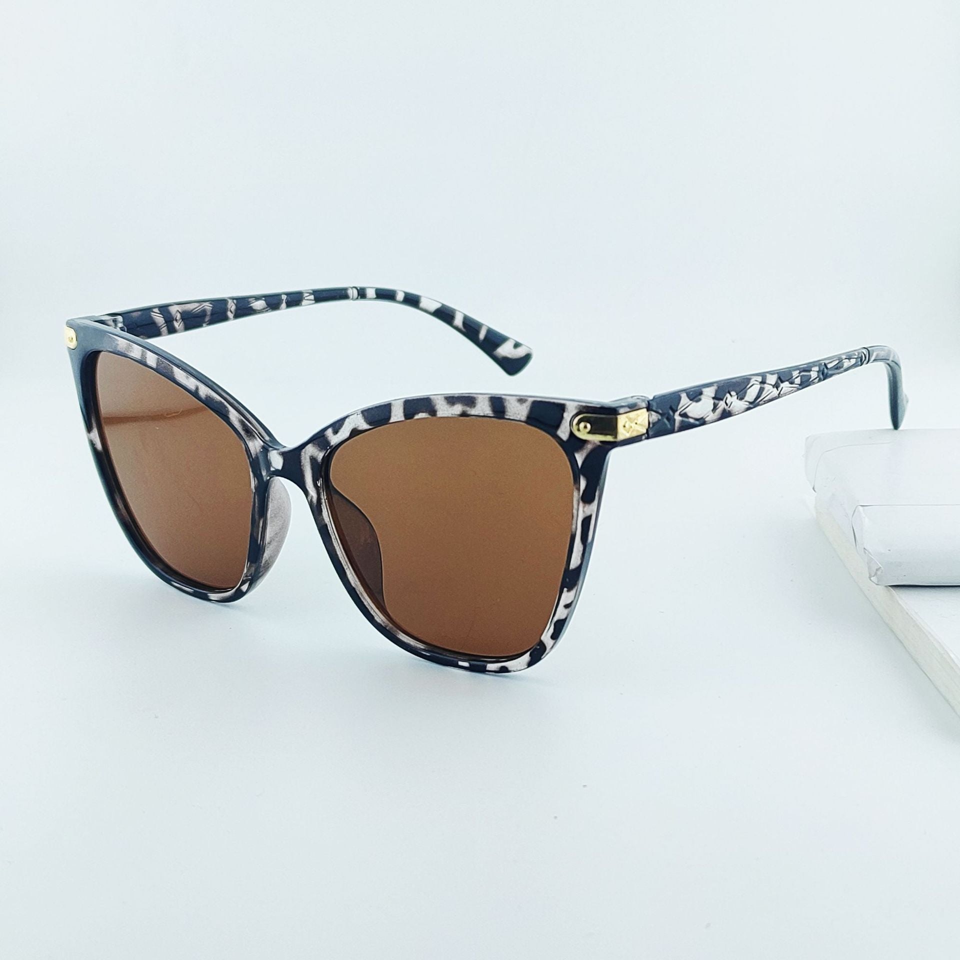 Dam Solglasögon Cat-Eye Trendig Design med UV-Skydd 7