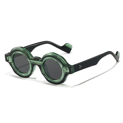 Dam Solglasögon Rund Design med UV-skydd 7