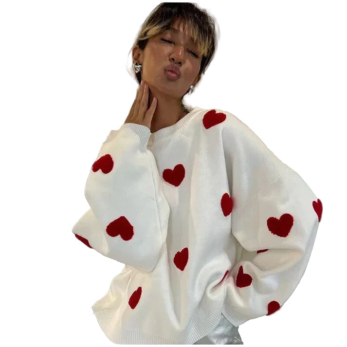 Dam Stickad Tröja Ribbade Detaljer Mjuk Design 0