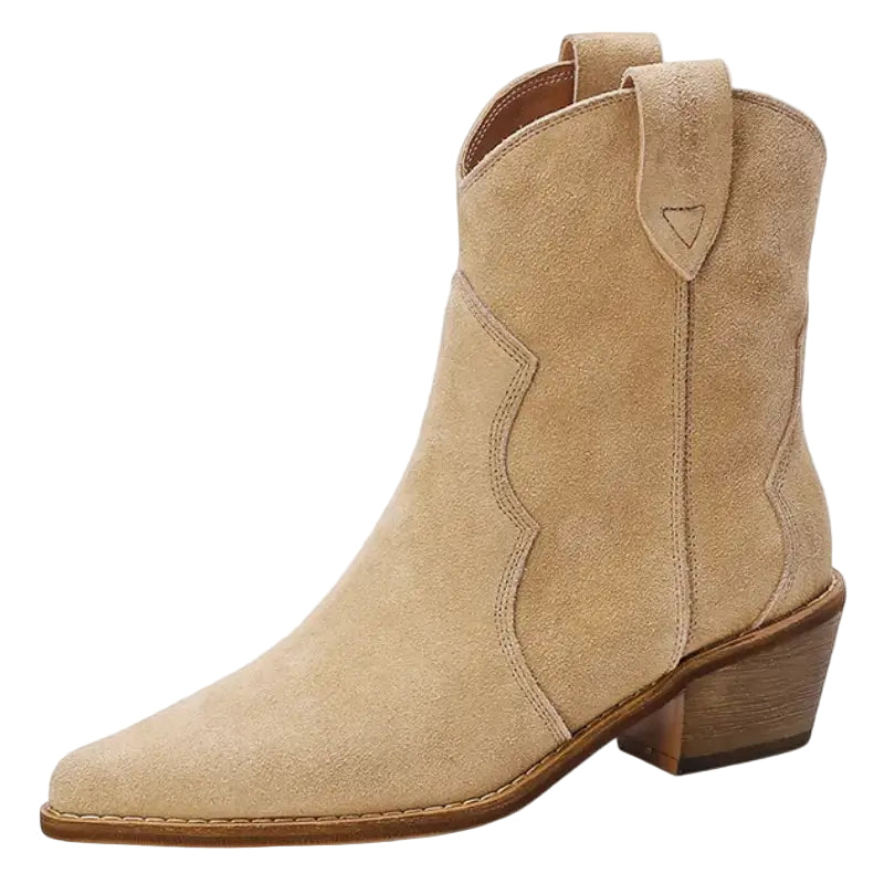 Dam Stövlar Cowboydesign Suède Med 5 Cm Klack 0