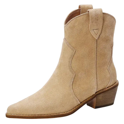 Dam Stövlar Cowboydesign Suède Med 5 Cm Klack 0