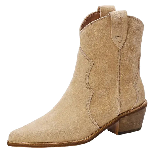 Dam Stövlar Cowboydesign Suède Med 5 Cm Klack 0