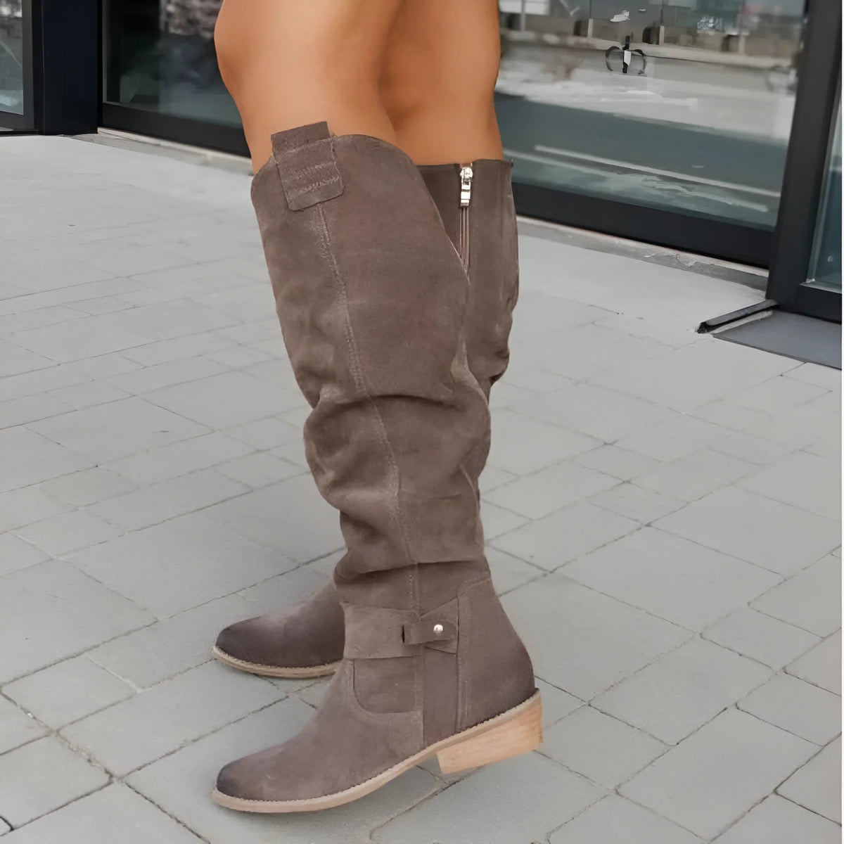 Dam Stövlar Mångsidig Design för Höst och Vinteroutfits 4