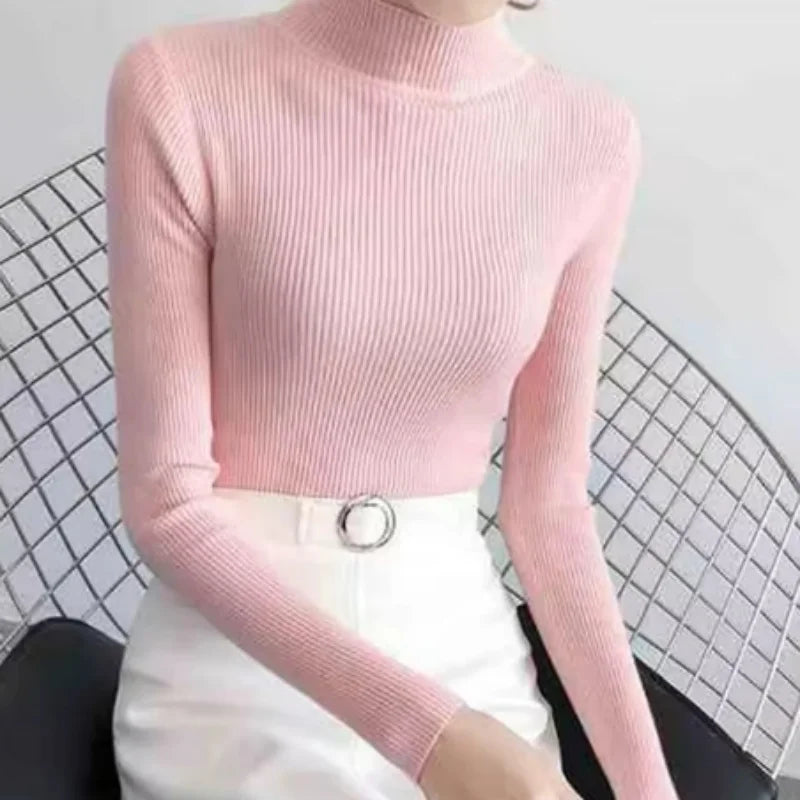 Dam Sweater Mock Neck Vintage Stickad 6