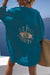 Dam T-shirt Alziend Öga Casual Stil Mjuk Material 9