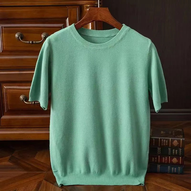 Dam T-shirt Enkel Design 100% Cashmere 2