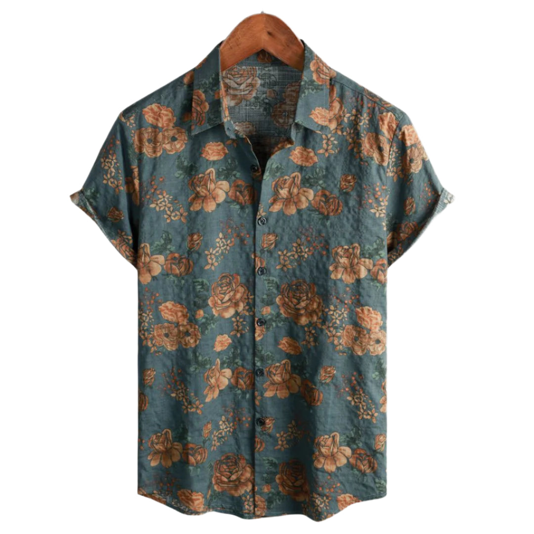 Dam T-shirt Vintage Blommönster Lättviktig 0