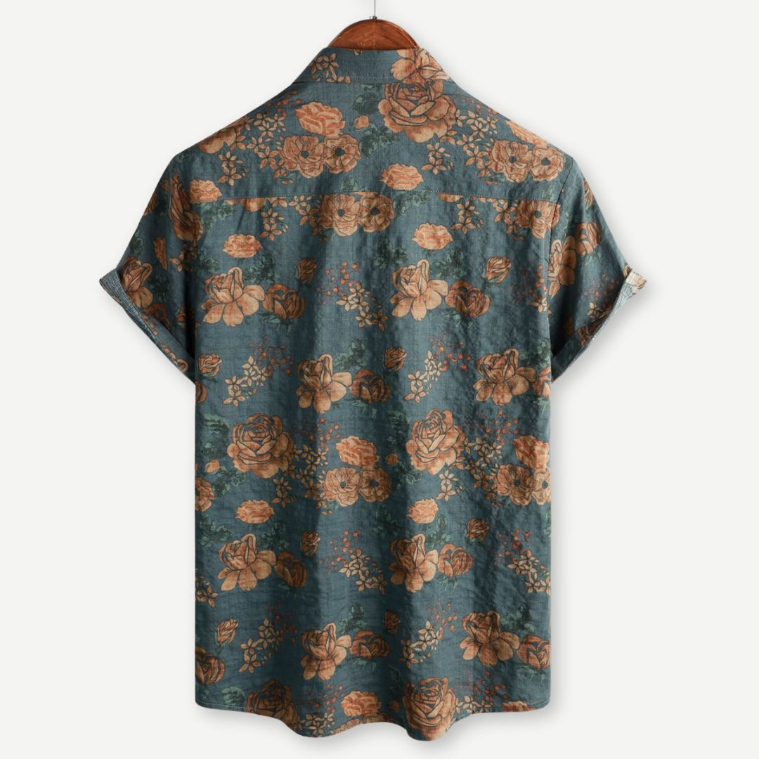 Dam T-shirt Vintage Blommönster Lättviktig 1