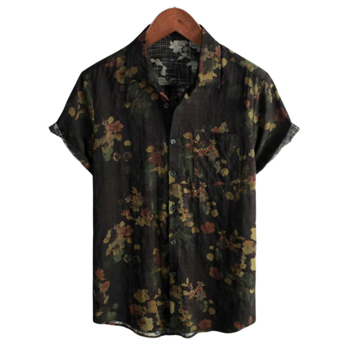 Dam T-shirt Vintage Blommönster Lättviktsmaterial 0