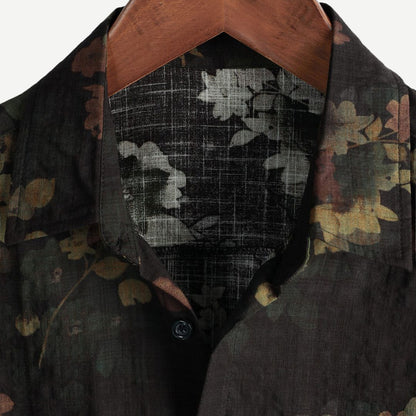 Dam T-shirt Vintage Blommönster Lättviktsmaterial 2