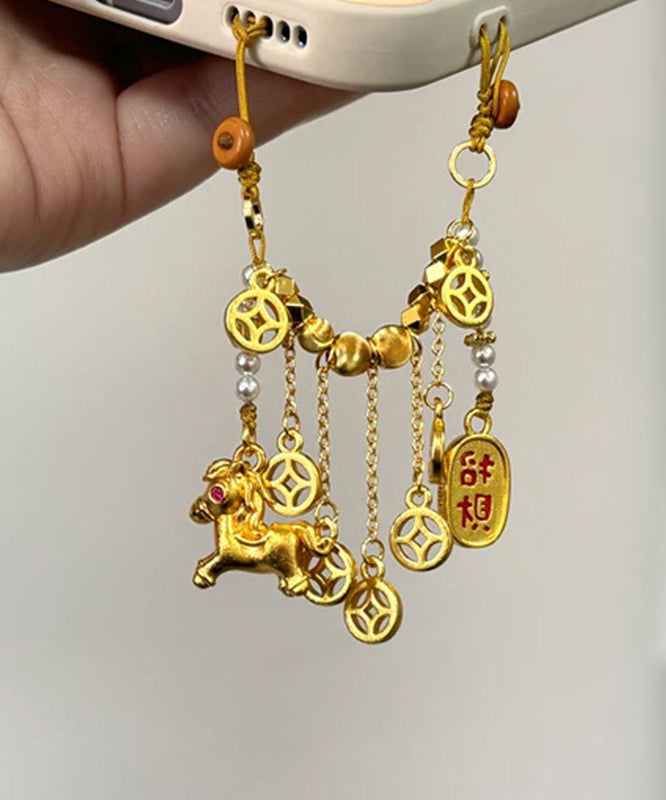 Dam Telefonkedja med Pärlor och Beading 2