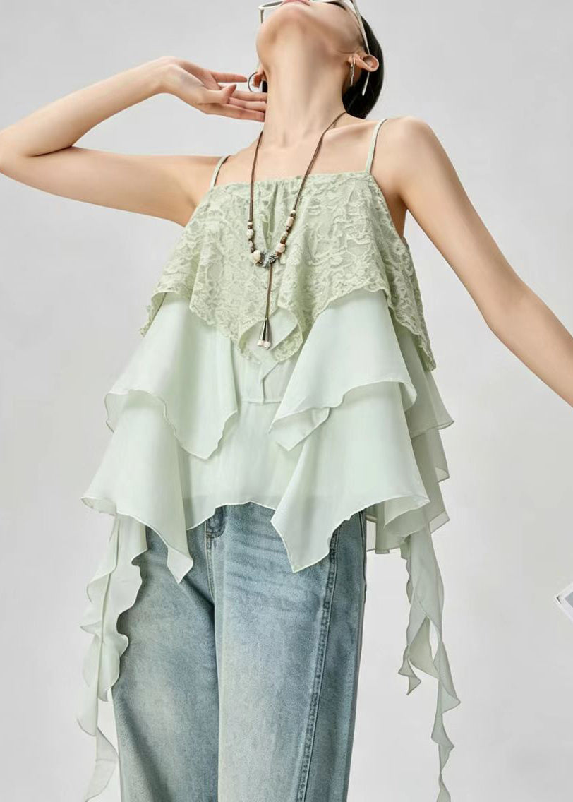 Dam Topp Asymmetrisk Layered Patchwork 3