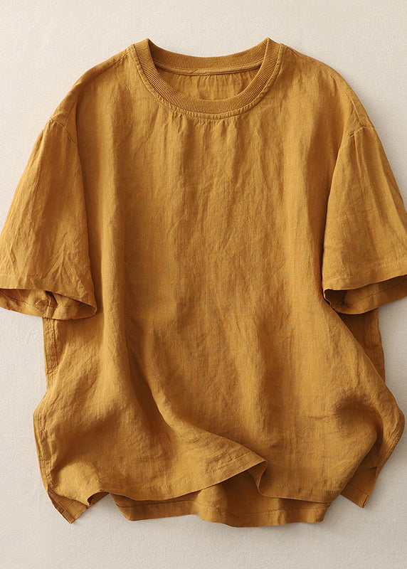 Dam Topp O-hals Avslappnad Plus Size 1