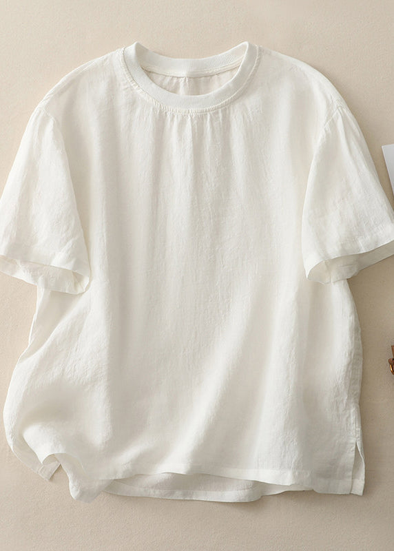 Dam Topp O-hals Avslappnad Plus Size 3