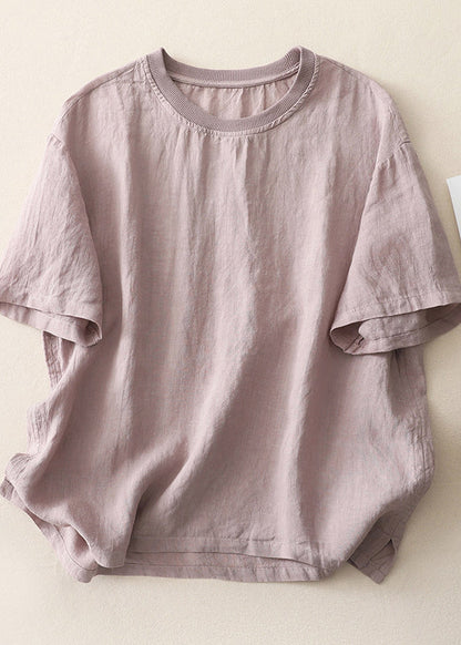 Dam Topp O-hals Avslappnad Plus Size 4