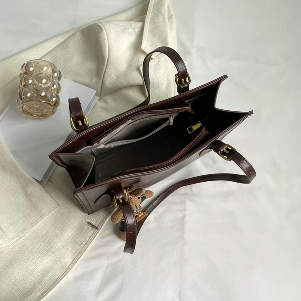 Dam Tote Väska Charmig PU Läder 6