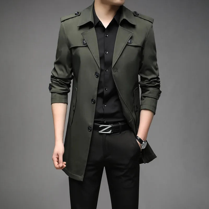 Dam Trench Coat Elegant Polyester 1