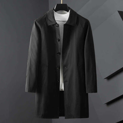 Dam Trenchcoat Klassisk Kort Med Spridd Krage 2