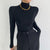 Dam Tröja Turtleneck Tunn Mjuk Material 4