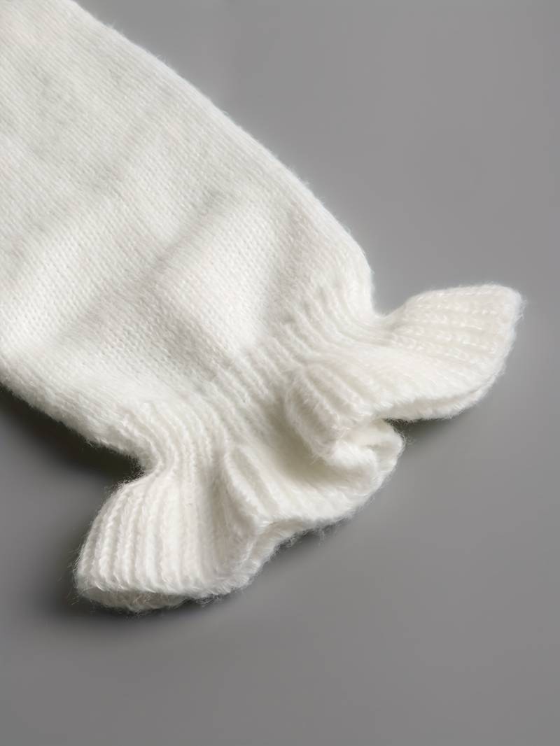 Dam Tröja V-hals Knapppanel Lyxigt Material 5