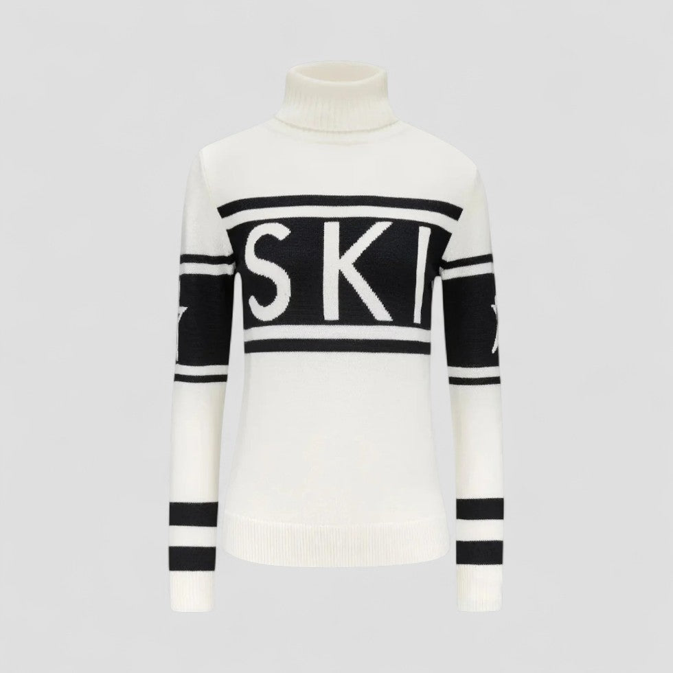 Dam Turtleneck Tröja Modern Stil 1