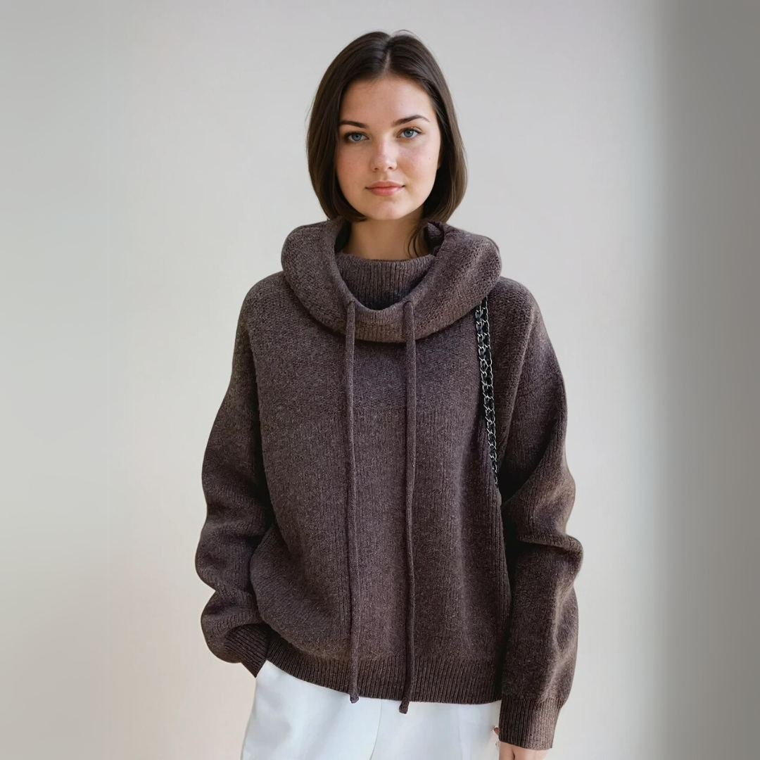 Dam Turtleneck Tröja Elegant Ull 2