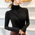 Dam Turtleneck Tröja Mjuk Bomull Elegant Klassisk Stil 5