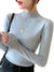 Dam Turtleneck Tröja Stickad Långärmad 10