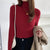 Dam Turtleneck Tröja Stickad Mjuk Pullover Cashmere 18