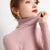 Dam Turtleneck Tröja Stickad Mjuk Pullover Cashmere 19