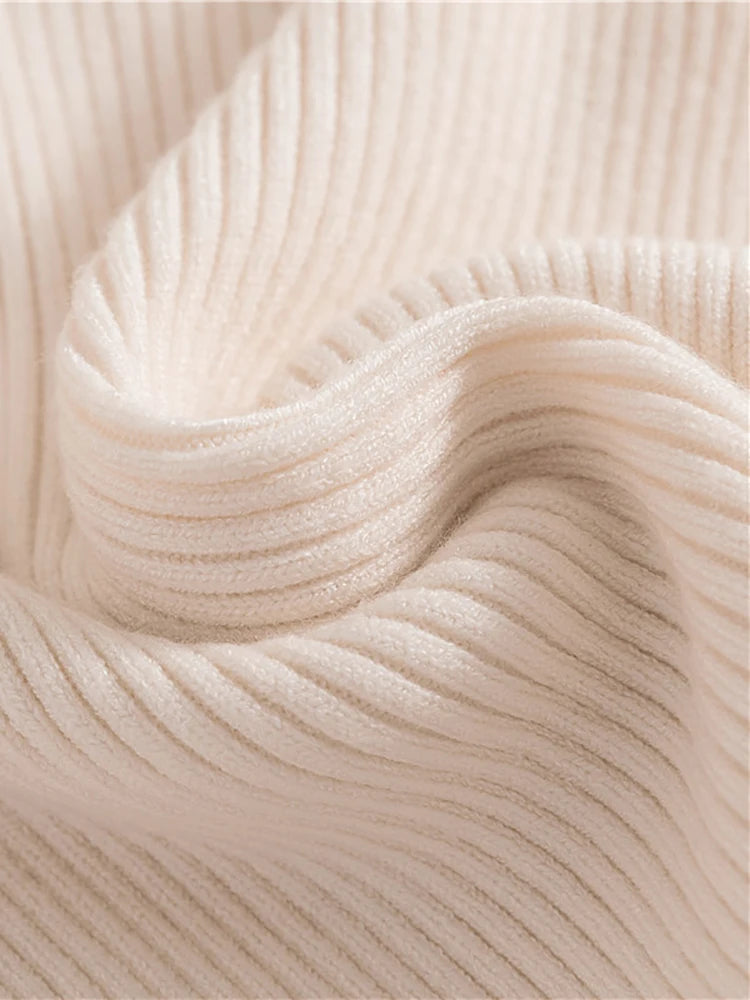 Dam Turtleneck Tröja Stickad Mjuk Pullover Cashmere 3