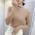 Dam Turtleneck Tröja Stickad Mjuk Pullover Cashmere 7