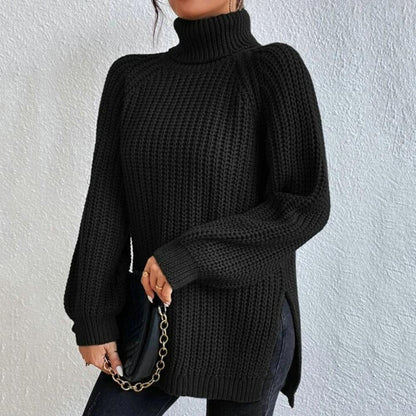 Dam Turtleneck Tröja i Bomullsjersey 6