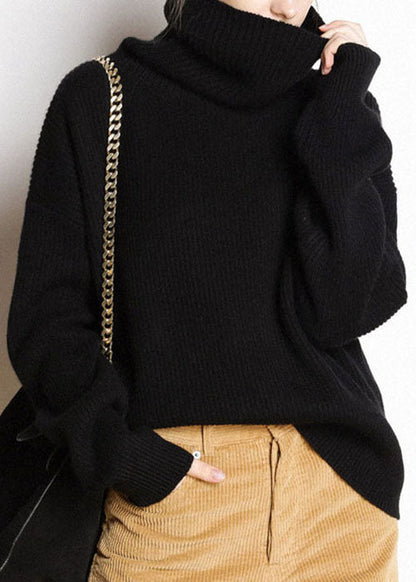 Dam Turtleneck Tröja i Cashmere Loose Fit 2