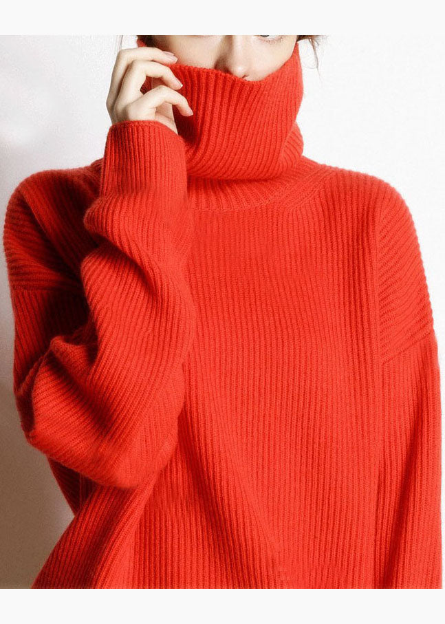 Dam Turtleneck Tröja i Cashmere Loose Fit 4
